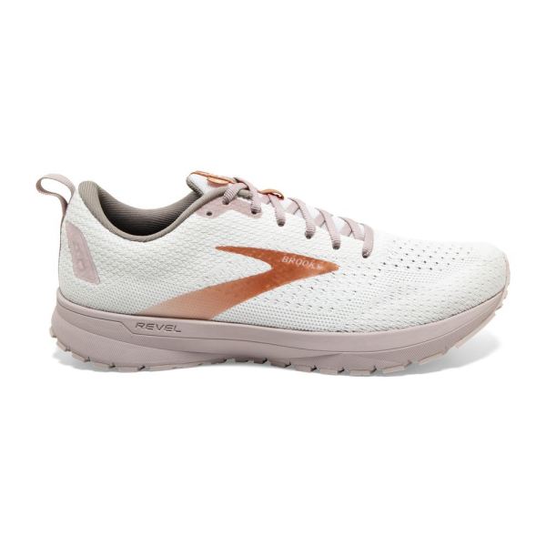 Brooks Revel 4 White/Hushed Violet/Copper - Click Image to Close