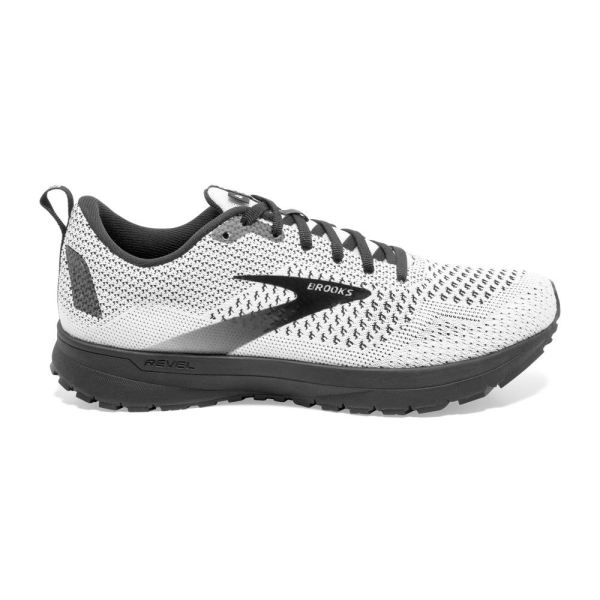 Brooks Revel 4 White/Black - Click Image to Close