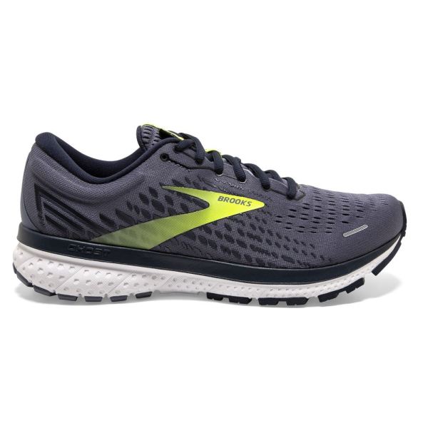 Brooks Ghost 13 Grey/Navy/Nightlife - Click Image to Close