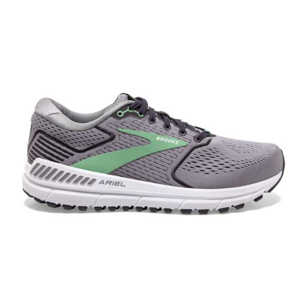 Brooks Ariel 20 Alloy/Blackened Pearl/Green - Click Image to Close