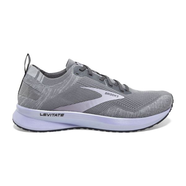 Brooks Levitate 4 Grey/Blackened Pearl/Purple - Click Image to Close