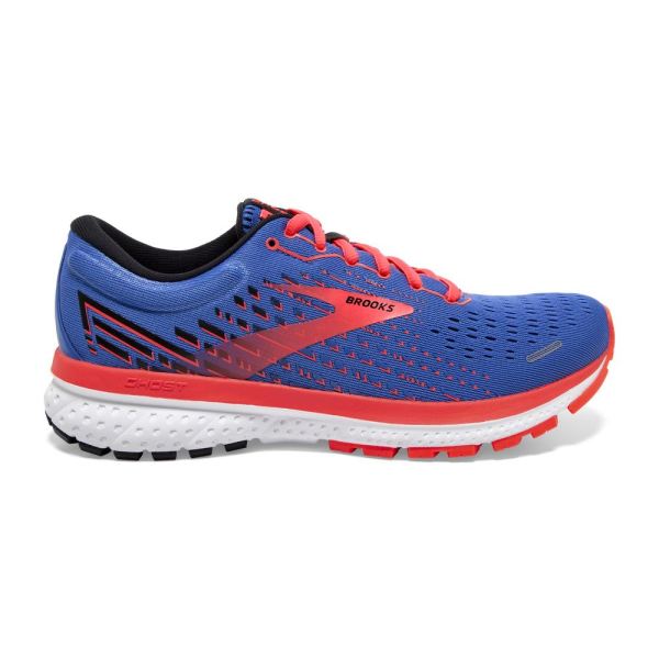 Brooks Ghost 13 Blue/Coral/White - Click Image to Close