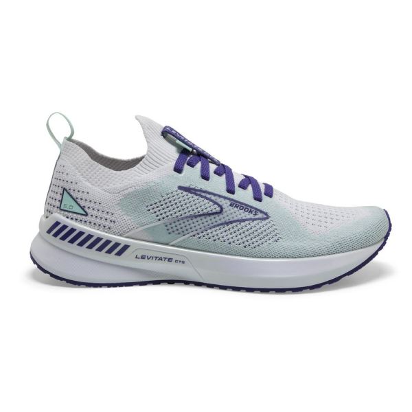 Brooks Levitate StealthFit GTS 5 White/Navy Blue/Yucca