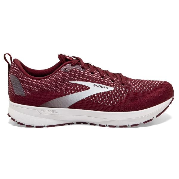 Brooks Revel 4 Maroon/White