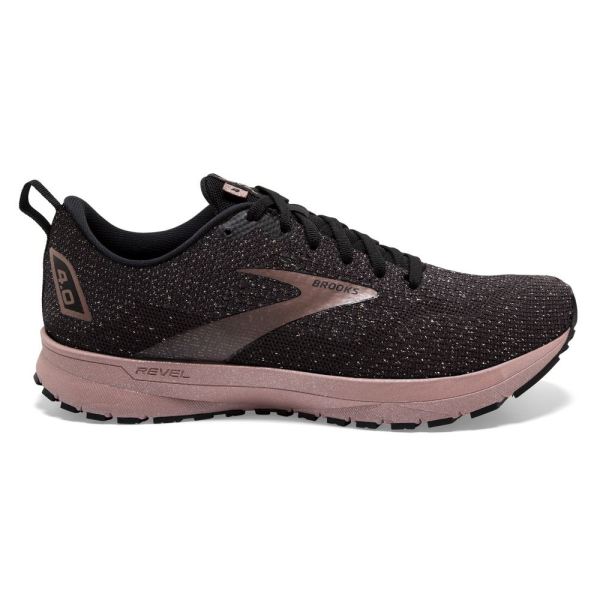 Brooks Revel 4 Black/Ebony/Rose Gold