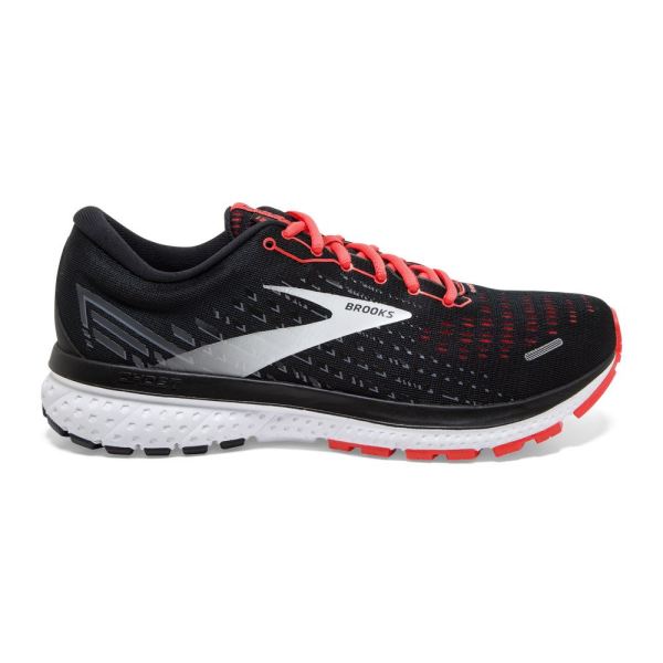 Brooks Ghost 13 Black/Ebony/Coral - Click Image to Close