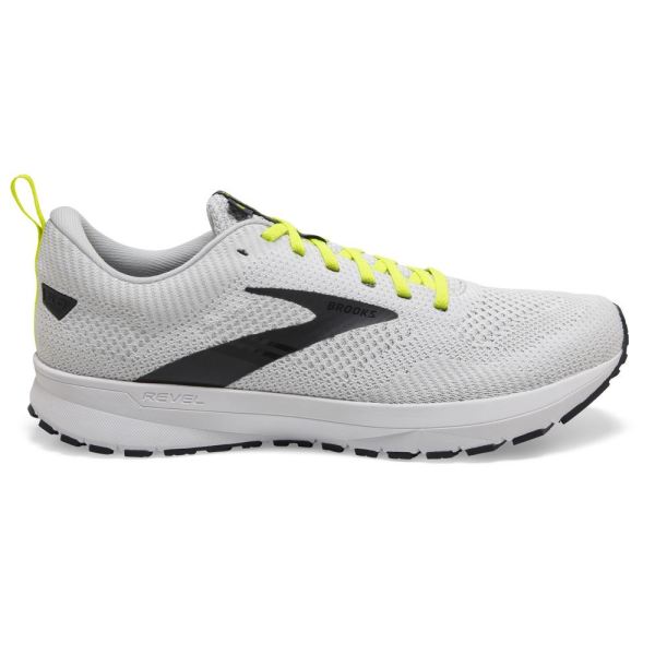 Brooks Revel 5 White/Oyster/India Ink