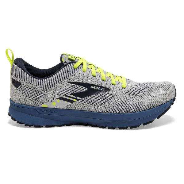 Brooks Revel 5 Oyster/Navy/Dark Blue - Click Image to Close