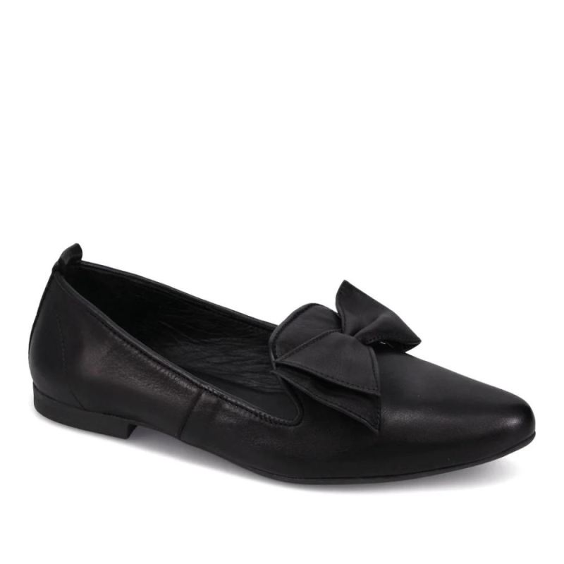 BUENO CANADA OUTLET WOMEN'S ILYANNA FLAT-BLACK LEATHER BUENO CANADA OUTLET WOMEN'S ILYANNA FLAT-BLACK LEATHER