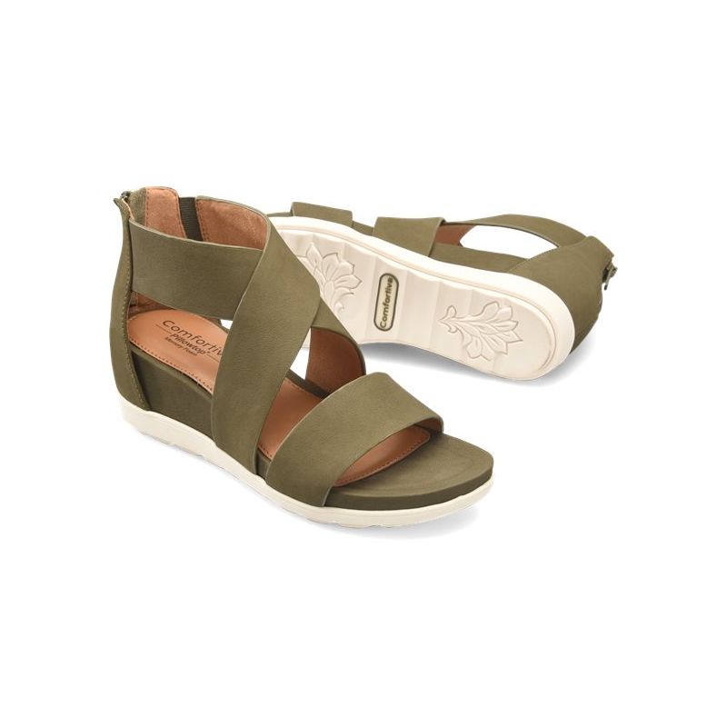 Comfortiva Women's Pacifica-Olive Suede