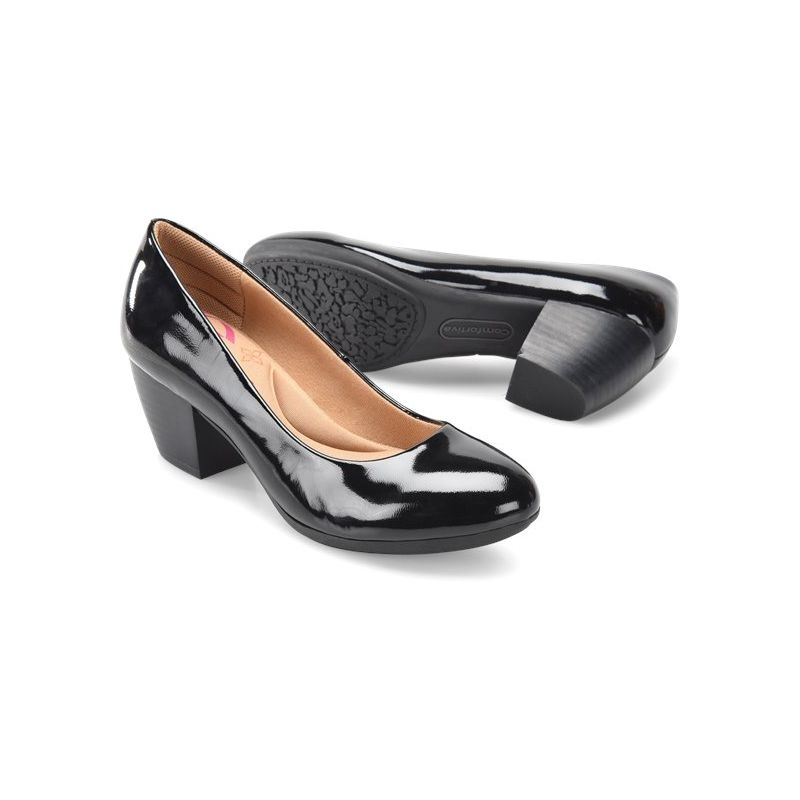 Comfortiva Women's Amora-Black Patent