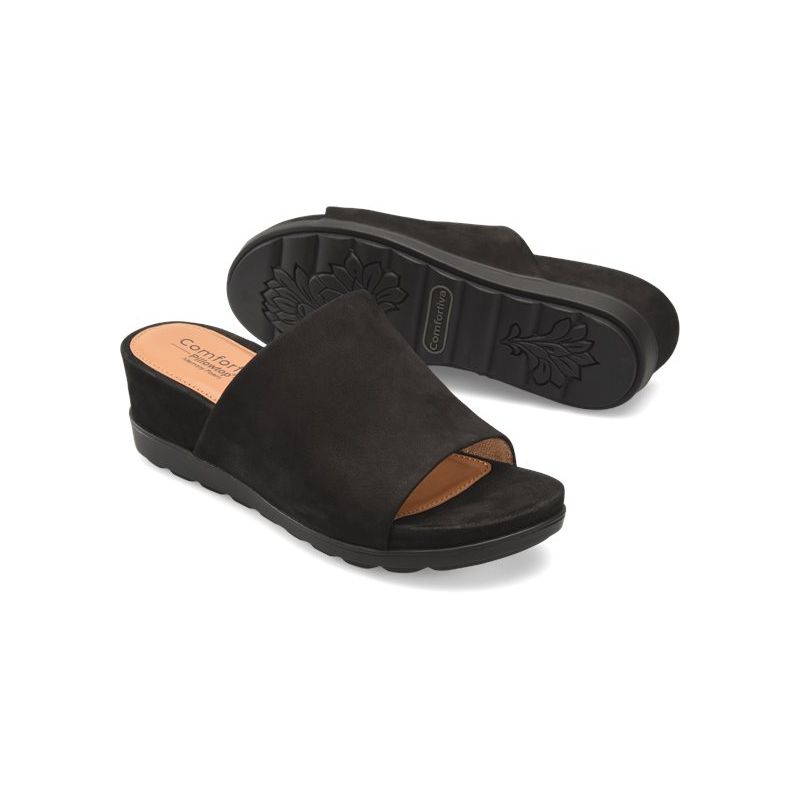 Comfortiva Women's Pax-Black Nubuck