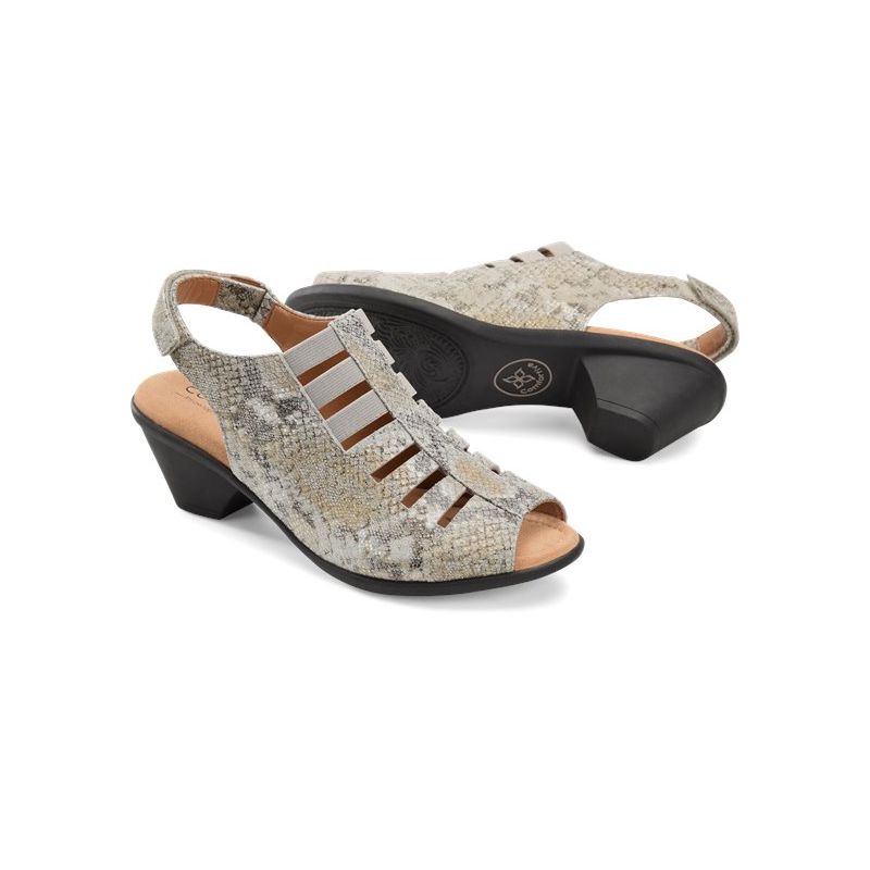 Comfortiva Women's Faye-Light Grey Snake