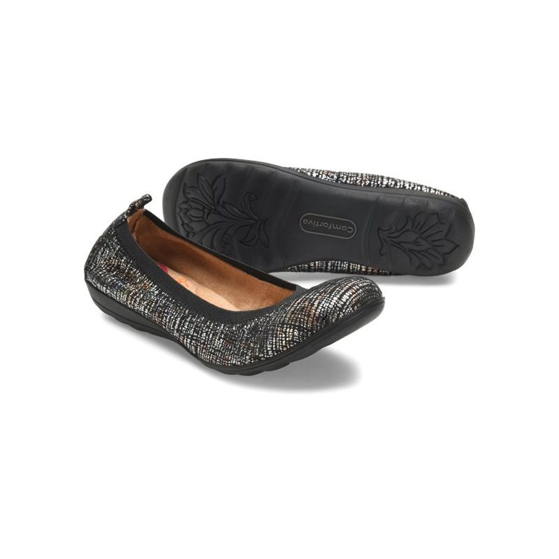 Comfortiva Women's Rosella-Black Metallic