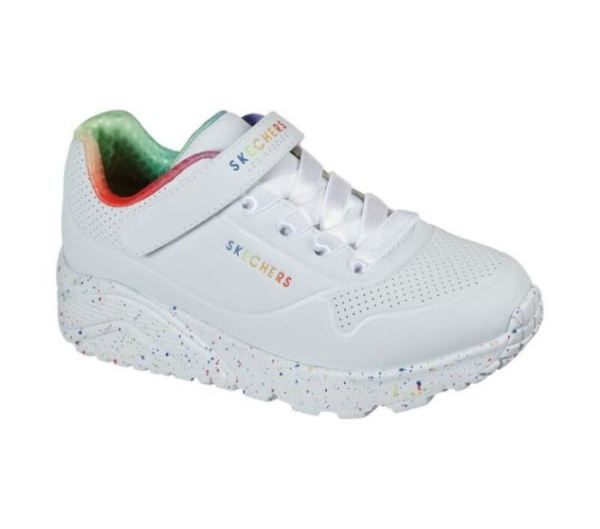 Skechers Girls' Uno Lite - Rainbow Specks