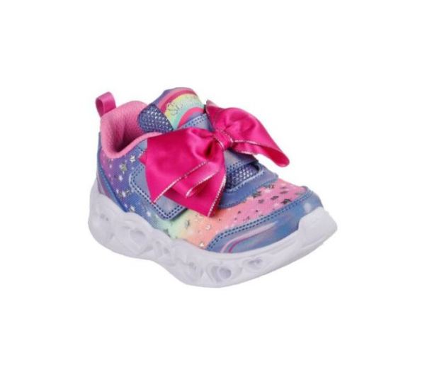 Skechers Girls' Heart Lights - All About Bows - Click Image to Close