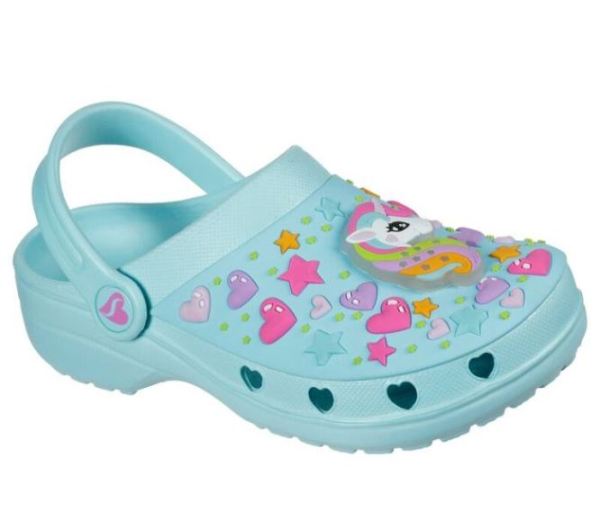 Skechers Girls' Foamies: Heart Charmer - Unicorn Delight - Click Image to Close