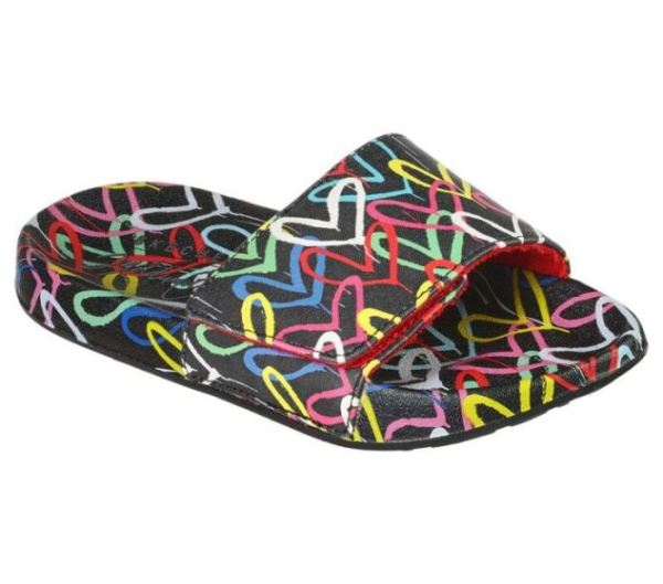 Skechers Girls' Skechers x JGoldcrown: Sunny Slides - Maximum Love - Click Image to Close