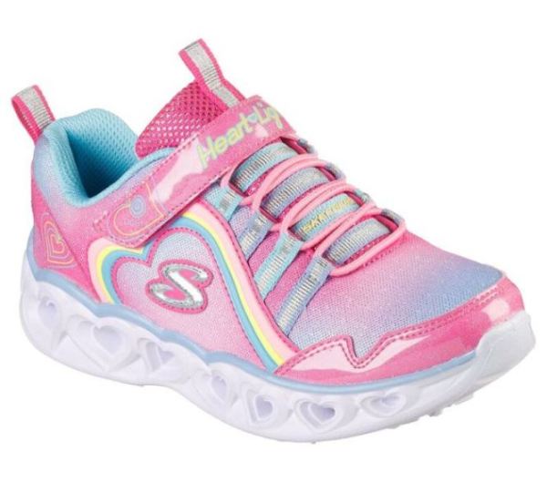 Skechers Girls' S Lights: Heart Lights - Rainbow Lux - Click Image to Close