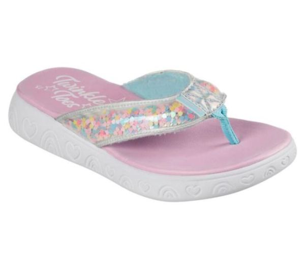 Skechers Girls' Twinkle Toes: Rainbow Shines - Confetti Magic - Click Image to Close