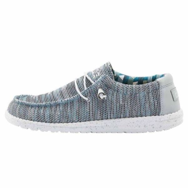 Hey Dude Shoes Men's Wally Sox Multi Ice Grey