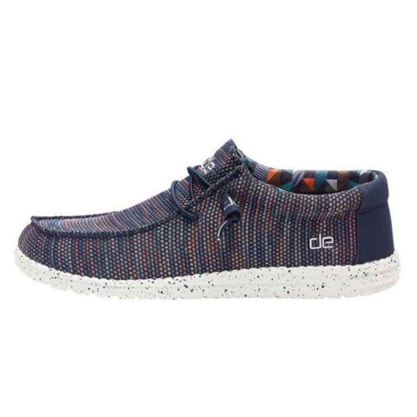 Hey Dude Shoes Men's Wally Sox Multi Blue Orange - Click Image to Close