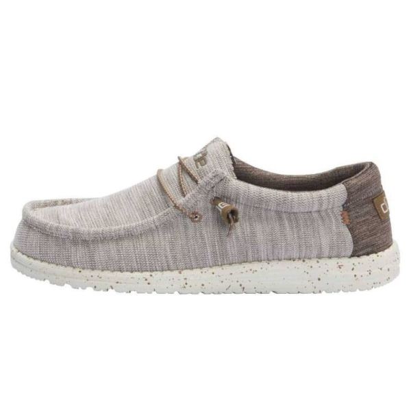 Hey Dude Shoes Men's Wally Stretch Stone Limestone - Click Image to Close