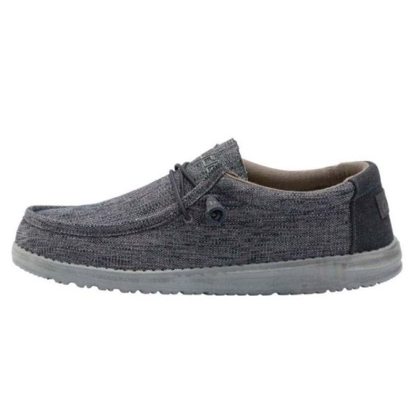 Hey Dude Shoes Men's Wally Woven Carbon