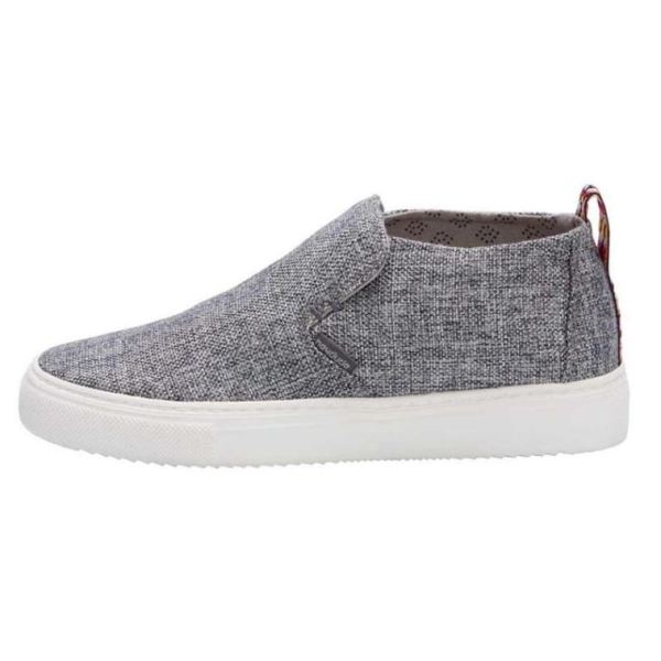 Women's Hey Dude Shoes Peyton Linen Grey Black