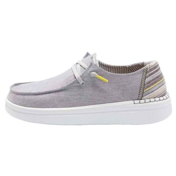 Women's Hey Dude Shoes Wendy Rise Grey Lines