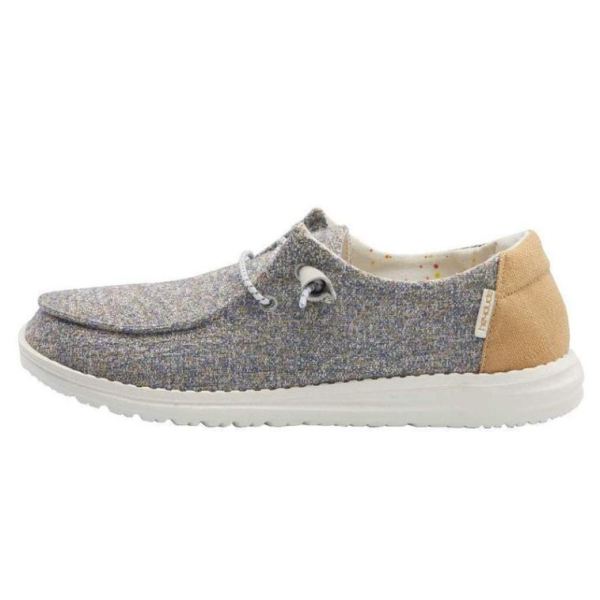 Women's Hey Dude Shoes Wendy Canvas Mustard Mix