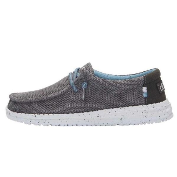 Boys Hey Dude Shoes Wally Youth Sox Sharkskin