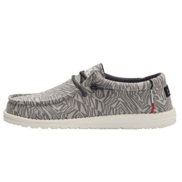 Hey Dude Shoes Men's Wally Print Geo Grey