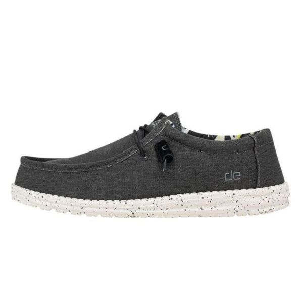 Hey Dude Shoes Men's Wally Stretch Black