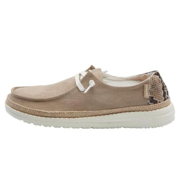 Women's Hey Dude Shoes Wendy Jungle (V) Python Brown - Click Image to Close