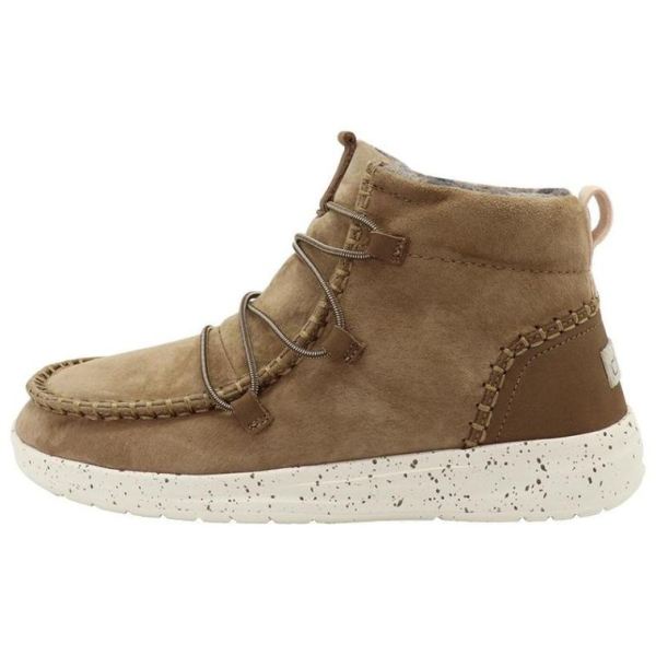 Women's Hey Dude Shoes Eloise Suede Nut