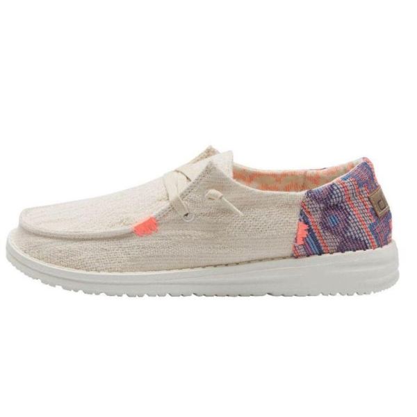 Women's Hey Dude Shoes Wendy Boho Pink Beige - Click Image to Close