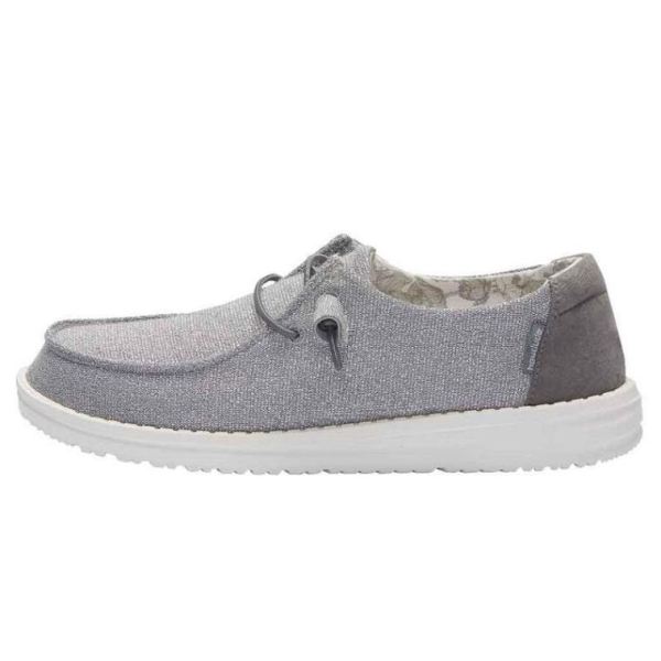Women's Hey Dude Shoes Wendy Stretch Sparkling Sparkling Grey