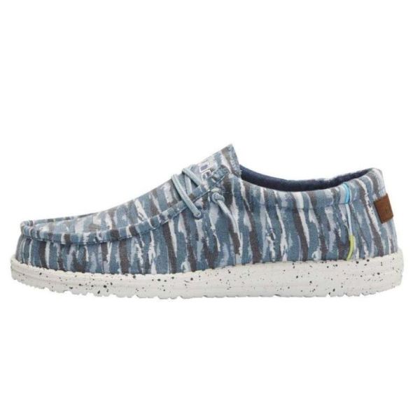 Hey Dude Shoes Men's Wally Print Camo Navy