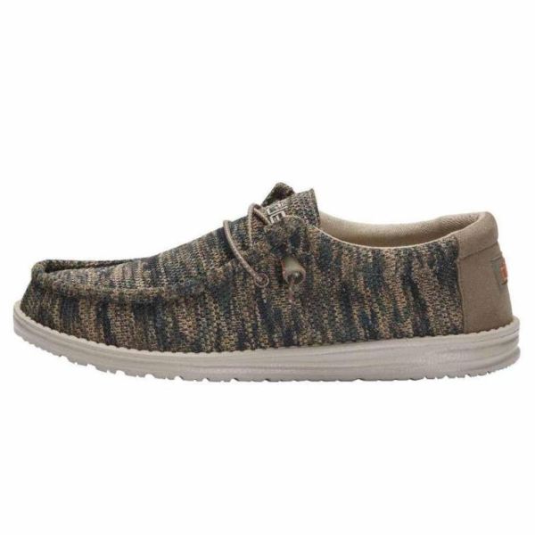 Hey Dude Shoes Men's Wally Sox Multi Woodland Camo