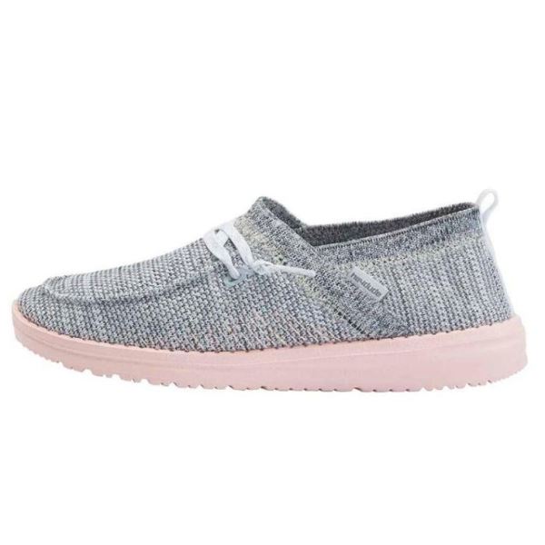 Hey Dude Shoes Women's Wendy Halo White Pink