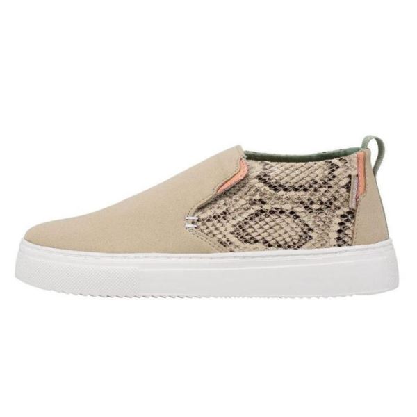 Women's Hey Dude Shoes Peyton Snake Beige