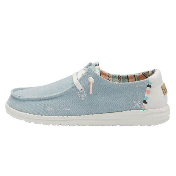 Women's Hey Dude Shoes Wendy Boho Light Denim