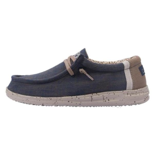 Hey Dude Shoes Men's Wally Free Natural Natural Blue