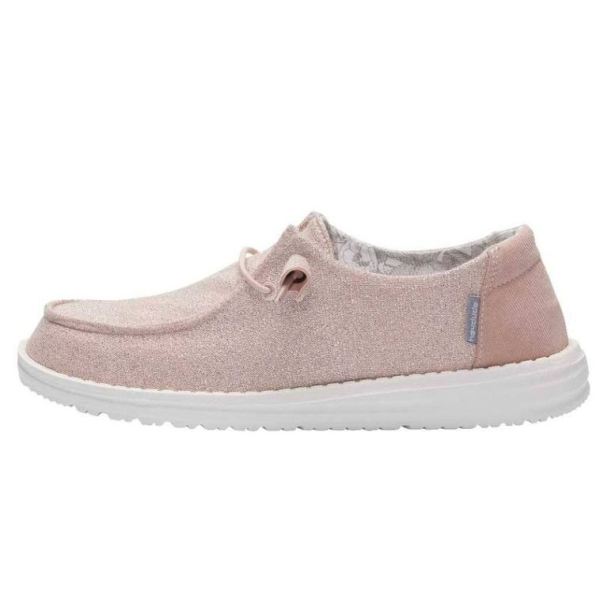 Women's Hey Dude Shoes Wendy Stretch Sparkling Sparkling Pink
