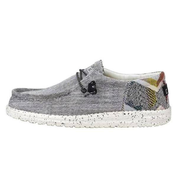 Hey Dude Shoes Men's Wally Woven Etno Grey - Click Image to Close