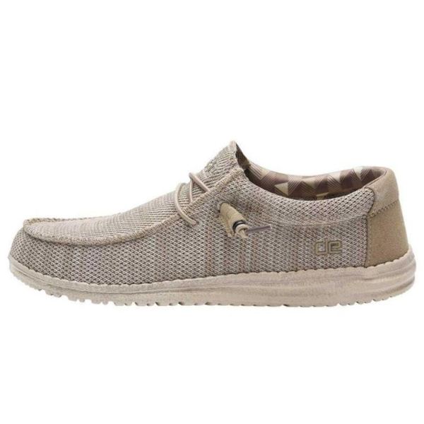 Hey Dude Shoes Men's Wally Sox Funk Beige - Click Image to Close