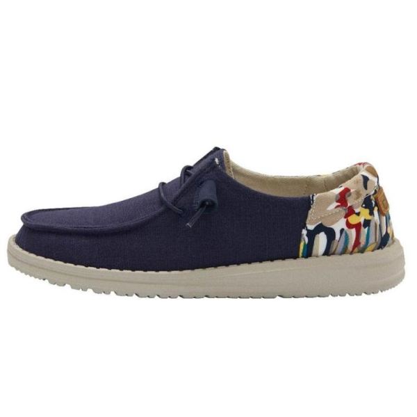 Women's Hey Dude Shoes Wendy Funk Navy