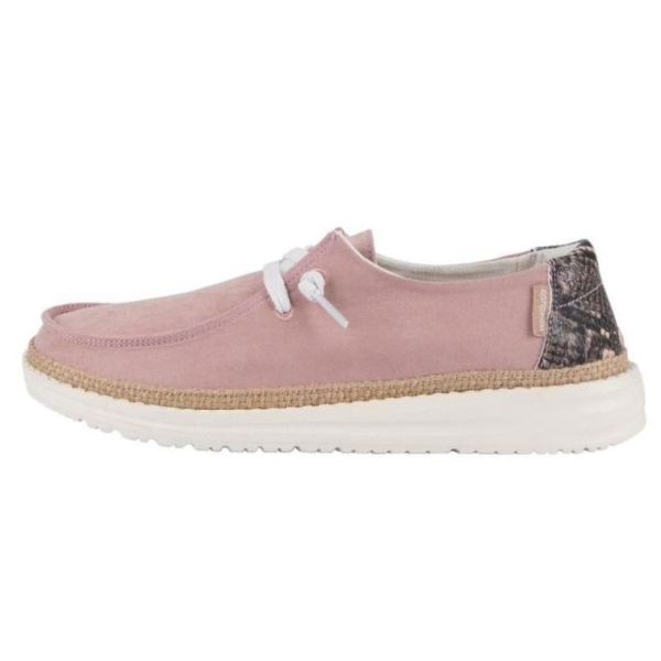 Women's Hey Dude Shoes Wendy Jungle (V) Python Pink - Click Image to Close