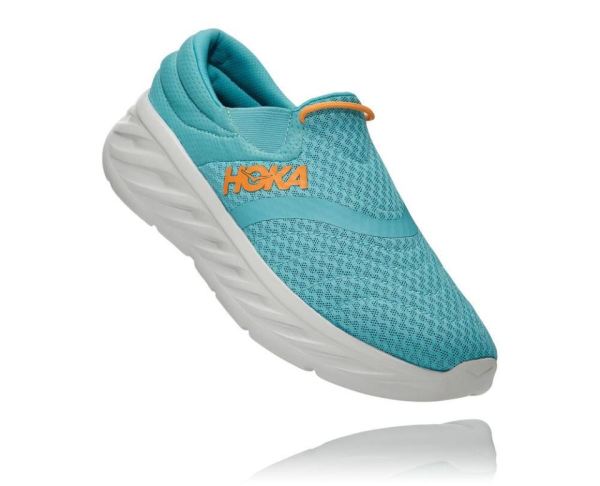 HOKA ONE ONE Ora Recovery Shoe 2 for Men Aquarelle / Blazing Orange